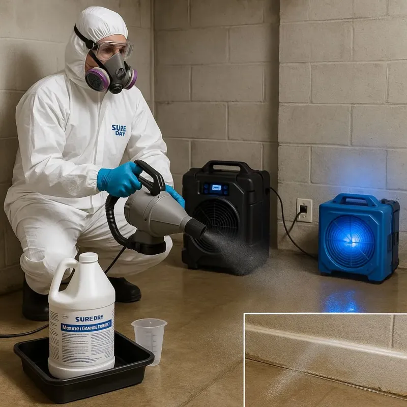 Sanitization and Odor Removal process in Loma Rica, CA